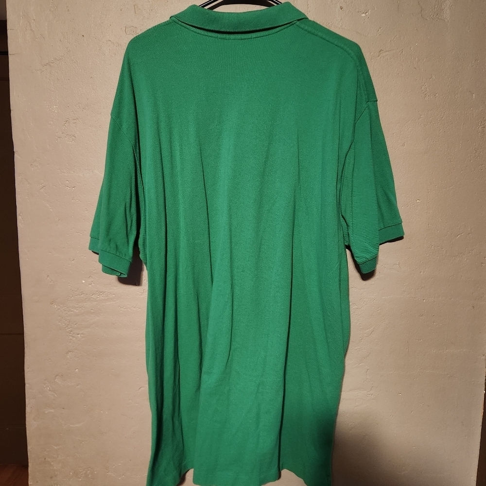 Green Polo by Ralph Lauren cotton polo shirt with a purple embroidered logo XXL - Picture 3 of 3